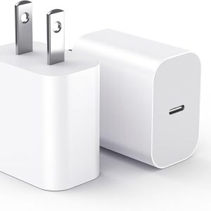 MFI certified fast USB C wall mounted Cube 2-piece power adapter