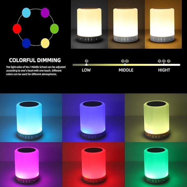 Nightlight Bluetooth speaker, portable wireless Bluetooth speaker