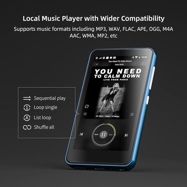 MP3 player with Bluetooth and WiFi