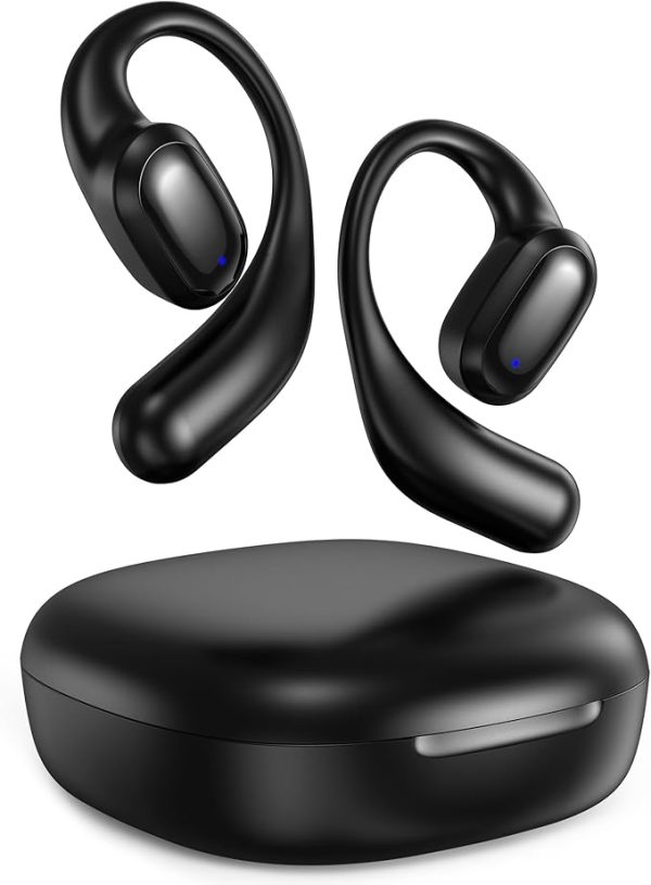 Open-ear headphones, Bluetooth 5.3 wireless earbuds with ear hooks