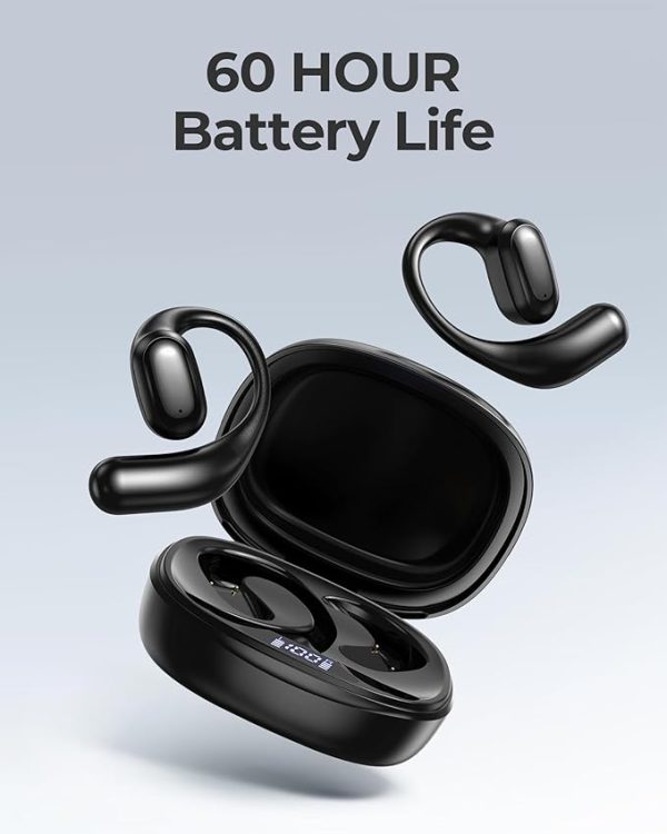 Open-ear headphones, Bluetooth 5.3 wireless earbuds with ear hooks