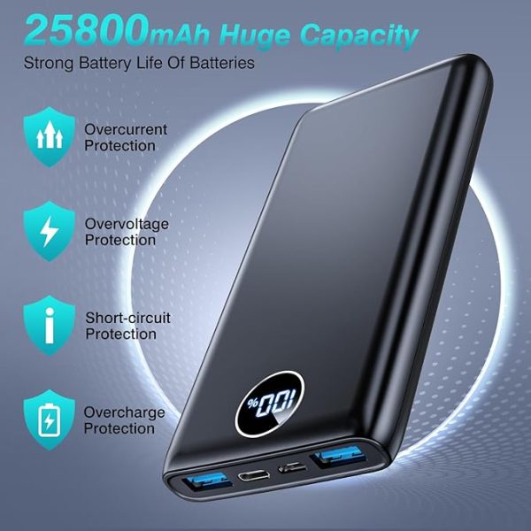 Portable charger 25800mAh mobile power supply