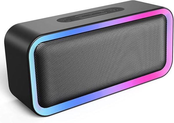 Party speaker with dynamic RGB lights, 18 hours of playback time